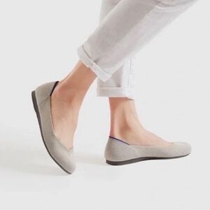 NWOT RETIRED Rothy's The Flat In Flax Birdseye Size 10.5